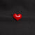 Cute Pin Heart Shape Resin Couple Brooches