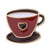 Cute Pin Letter Cup Alloy Asymmetrical Stoving Varnish Unisex Brooches