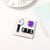 Cute Pin Letter PVC Unisex Brooches 1 Piece