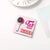 Cute Pin Letter PVC Unisex Brooches 1 Piece