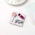 Cute Pin Letter PVC Unisex Brooches 1 Piece