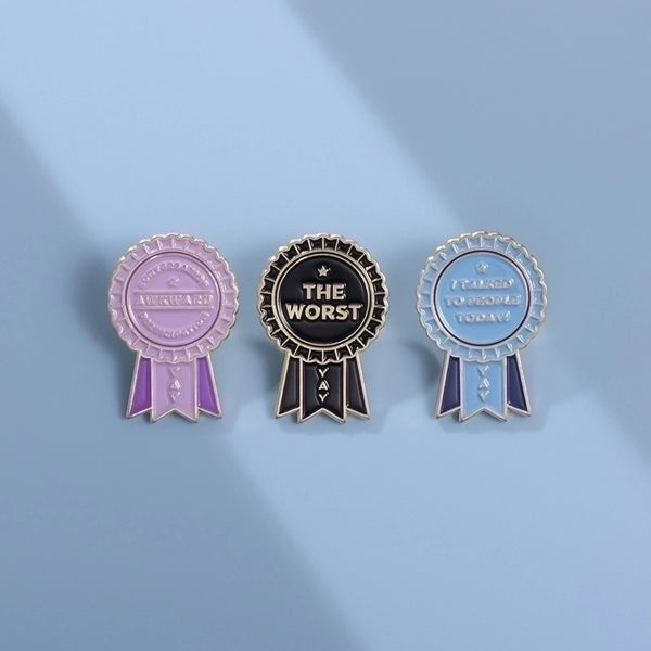 Cute Pin Medal Alloy Plating Unisex Brooches