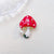 Cute Pin Mushroom Zinc Alloy Enamel Plating Inlay Pearl Women's Brooches