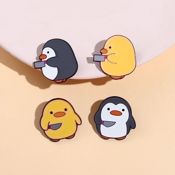 Cute Pin Penguin Duck Alloy Plating Women's Brooches