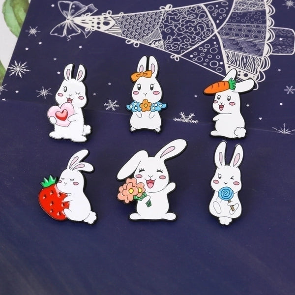 Cute Pin Rabbit Alloy Plating Women'S Brooches