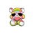 Cute Pin Rainbow Bear Heart Shape Alloy Stoving Varnish Unisex Brooches