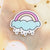 Cute Pin Rainbow Moon Unicorn Arylic Girl'S Brooches