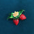 Cute Pin Strawberry Alloy Enamel Inlay Pearl Women'S Brooches