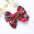 Cute Plaid Bow Knot Cloth Bowknot Hair Clip 1 Piece