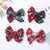 Cute Plaid Bow Knot Cloth Bowknot Hair Clip 1 Piece