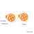 Cute Pumpkin Pineapple Stainless Steel Ear Studs 1 Pair