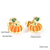 Cute Pumpkin Pineapple Stainless Steel Ear Studs 1 Pair