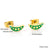 Cute Pumpkin Pineapple Stainless Steel Ear Studs 1 Pair