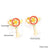 Cute Pumpkin Pineapple Stainless Steel Ear Studs 1 Pair