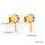 Cute Pumpkin Pineapple Stainless Steel Ear Studs 1 Pair