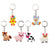 Cute Rabbit Animal Silica Gel Keychain