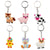 Cute Rabbit Animal Silica Gel Keychain