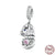 Cute Rabbit Egg Sterling Silver Enamel Inlay Zircon Charms Jewelry Accessories