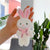 Cute Rabbit Pp Cotton Women's Bag Pendant Keychain