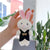 Cute Rabbit Pp Cotton Women's Bag Pendant Keychain