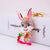 Cute Rabbit Zinc Alloy Plating Inlay Rhinestones Women's Bag Pendant Keychain