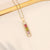 Cute Rainbow Flower Stainless Steel Necklace Inlay Zircon Stainless Steel Necklaces 1 Piece