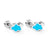 Cute Rainbow Fruit Shell Stainless Steel Ear Studs 1 Pair