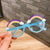 Cute Rainbow Round Frame Full Frame Kids Sunglasses