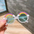 Cute Rainbow Round Frame Full Frame Kids Sunglasses