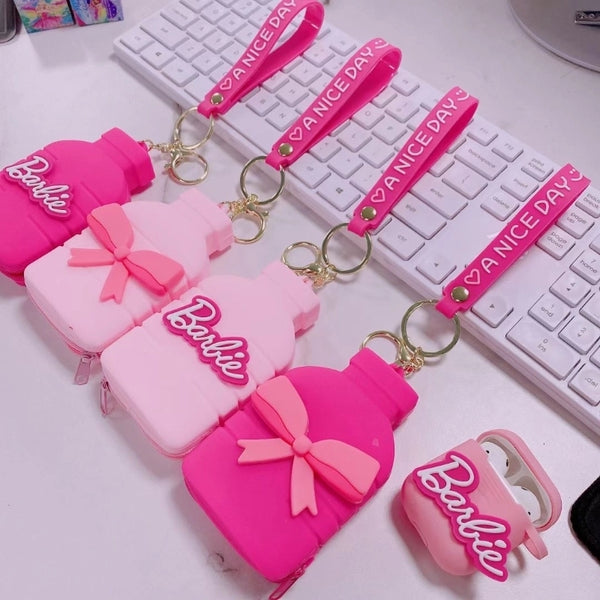 Cute  Silica Gel Patchwork Keychain