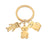 Cute Simple Style Animal Cartoon Character Titanium Steel Plating None 18K Gold Plated Keychain