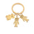 Cute Simple Style Animal Cartoon Character Titanium Steel Plating None 18K Gold Plated Keychain