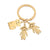 Cute Simple Style Animal Cartoon Character Titanium Steel Plating None 18K Gold Plated Keychain