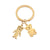 Cute Simple Style Animal Cartoon Character Titanium Steel Plating None 18K Gold Plated Keychain