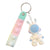 Cute Simple Style Astronaut Silica Gel Women's Keychain