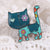 Cute Simple Style Cat Alloy Women's Brooches 1 Piece