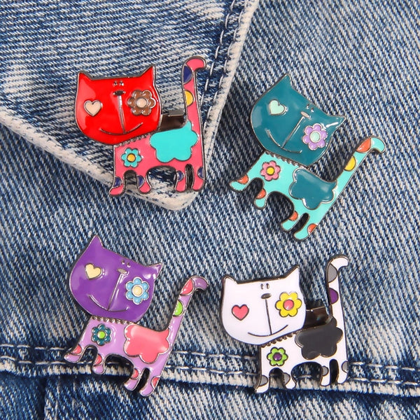 Cute Simple Style Cat Alloy Women's Brooches 1 Piece