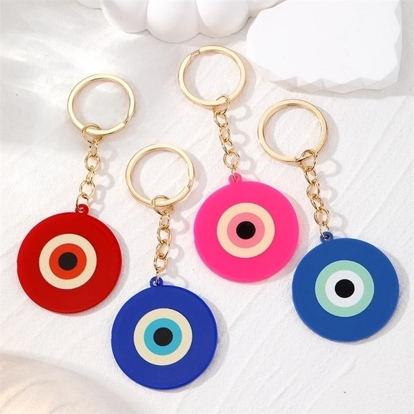 Cute Minimalist Devil's Eye Alloy Keychain