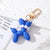 Cute Simple Style Dog Plastic Pearl Bag Pendant Keychain