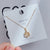 Cute Simple Style Heart Shape Crown Flower Titanium Steel Inlay Rhinestones Pendant Necklace