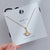 Cute Simple Style Heart Shape Crown Flower Titanium Steel Inlay Rhinestones Pendant Necklace