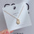 Cute Simple Style Heart Shape Crown Flower Titanium Steel Inlay Rhinestones Pendant Necklace