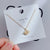 Cute Simple Style Heart Shape Crown Flower Titanium Steel Inlay Rhinestones Pendant Necklace