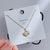 Cute Simple Style Heart Shape Crown Flower Titanium Steel Inlay Rhinestones Pendant Necklace