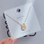 Cute Simple Style Heart Shape Crown Flower Titanium Steel Inlay Rhinestones Pendant Necklace