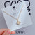 Cute Simple Style Heart Shape Crown Flower Titanium Steel Inlay Rhinestones Pendant Necklace