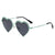 Cute Simple Style Heart Shape Tac Special-Shaped Mirror Full Frame Kids Sunglasses