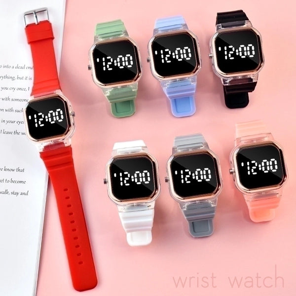 Cute Minimalist Solid Color Electronic Kids Watches