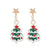 Cute Snowman Alloy Plating Women's Drop Earrings 1 Pair