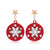 Cute Snowman Alloy Plating Women's Drop Earrings 1 Pair